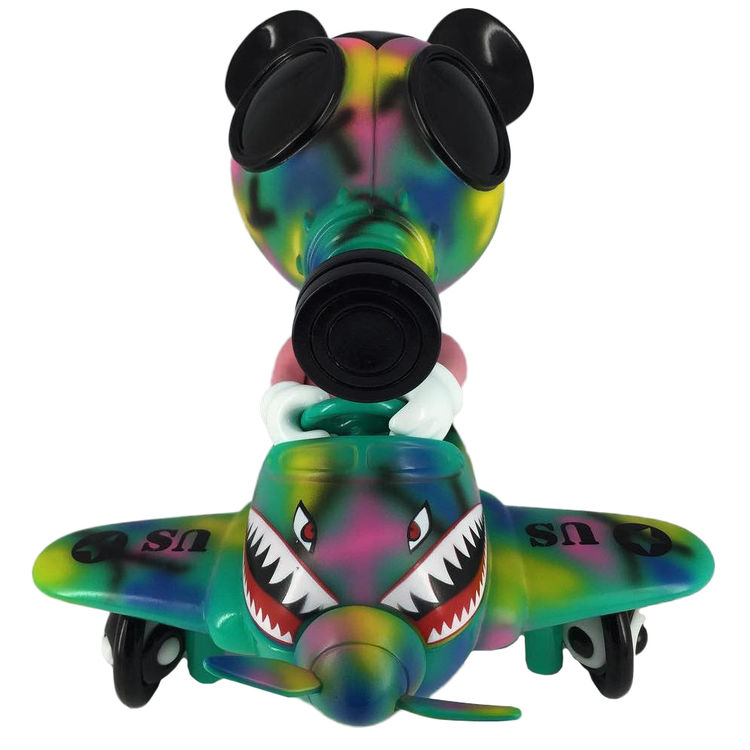 Mousemask Murphy in Airplane - Psycho Camo edition by Ron English