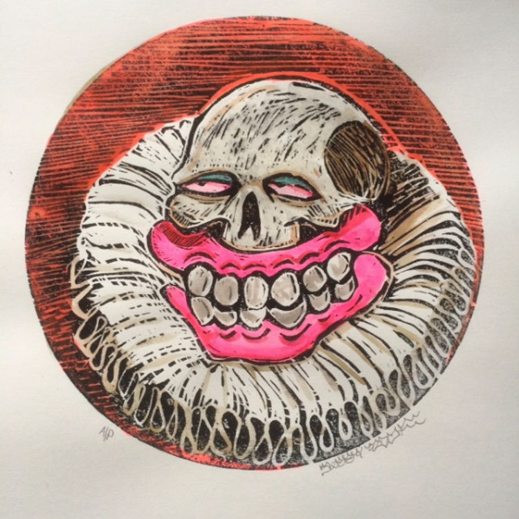 RUFF NECK WOODCUT by Sweet Toof