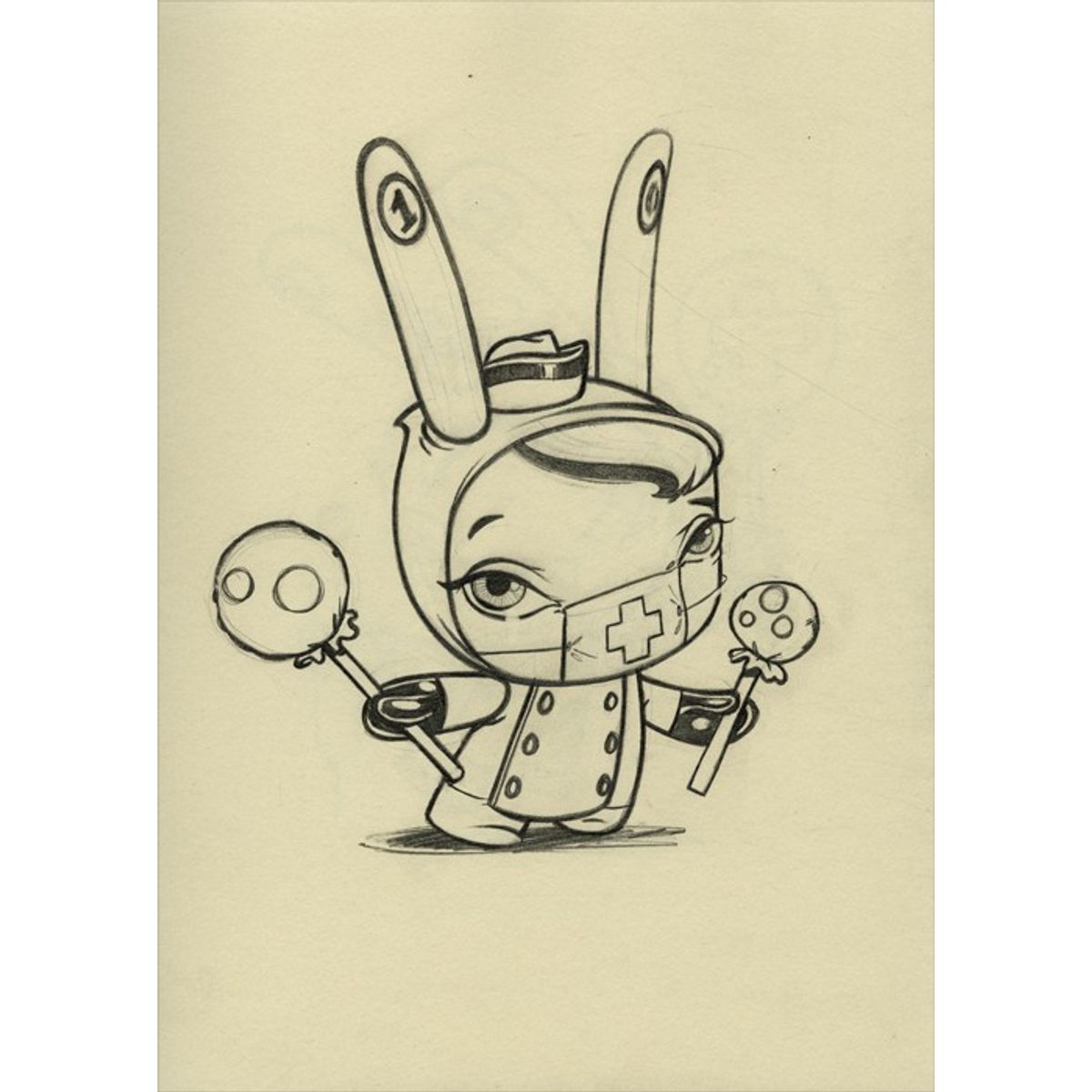 The 13: No 10: Nurse Cackle concept sketch