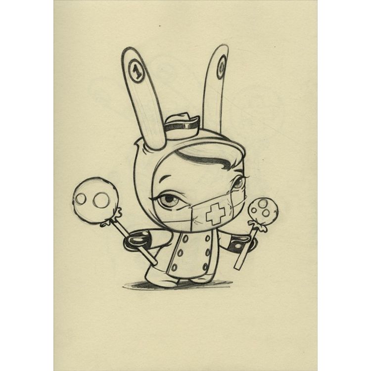 The 13: No 10: Nurse Cackle concept sketch by Brandt Peters