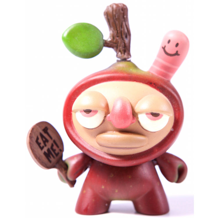 FrutiMan - Red Apple (pink worm) by Shiffa