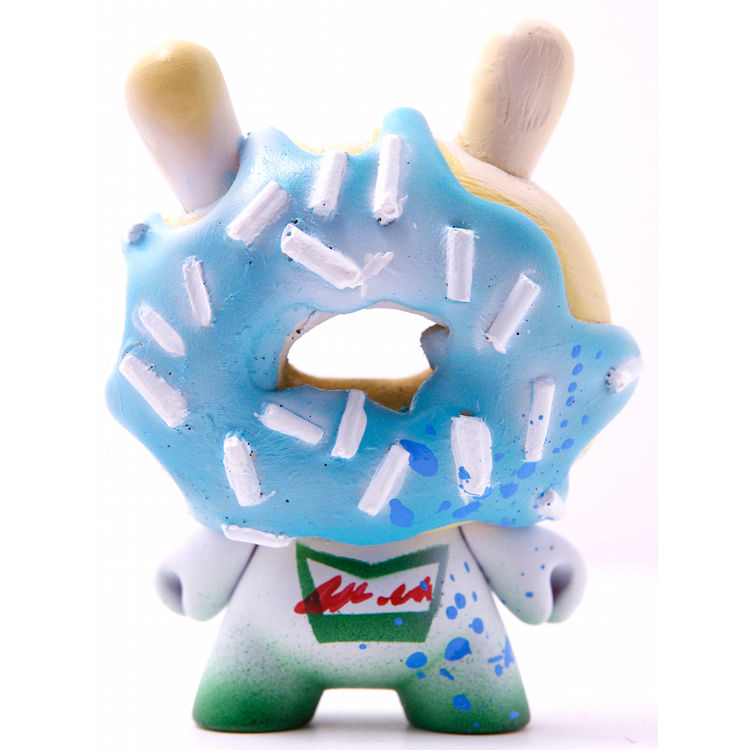 Mr. Krispy - Blue Frosted Donut with Sprinkles by Mr. Mars (Marshall Ballantyne)