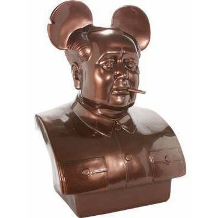 Bird is the Word Mao Bust - Bronze by Frank Kozik