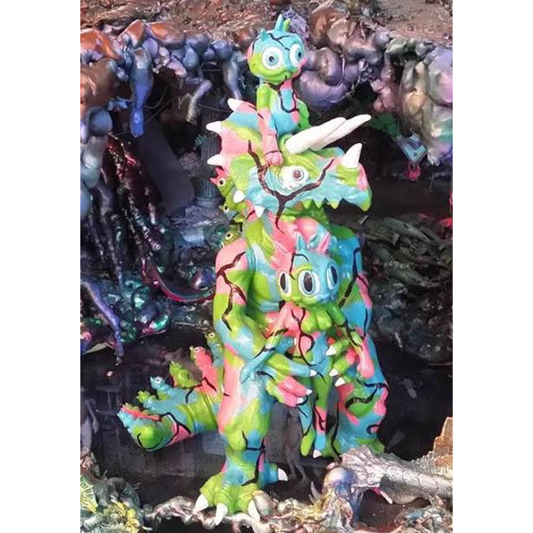 Hand Painted Modzilla by Ron English