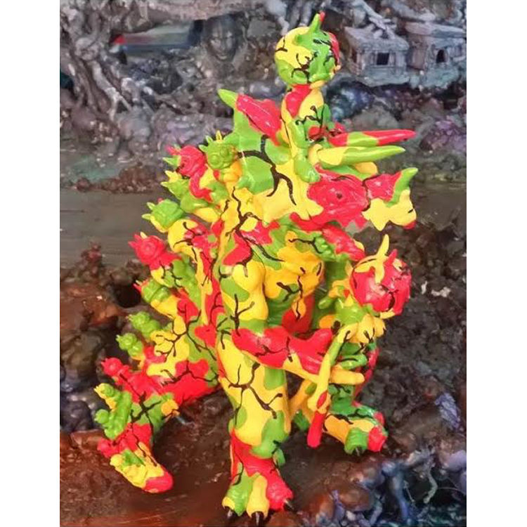 Hand Painted Modzilla by Ron English