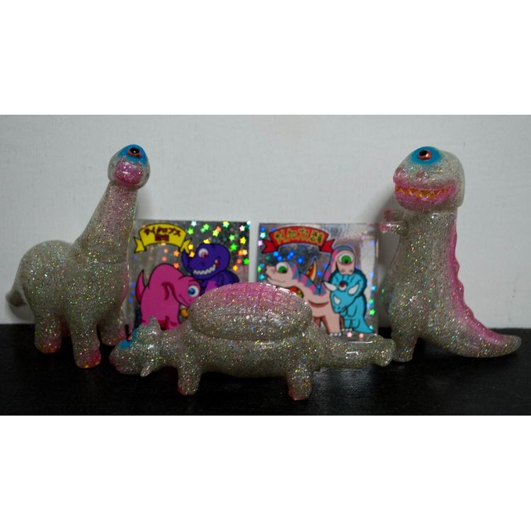 Glittery Dinos! Sticker Pack! by Rampage Toys (Jon Malmstedt)