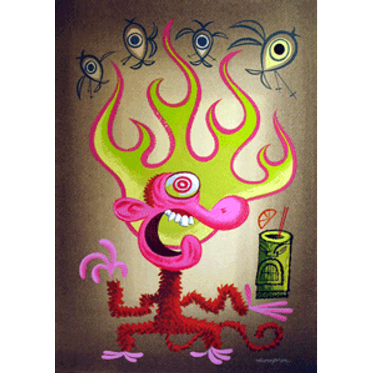 Chimp Ablaze by Miles Thompson