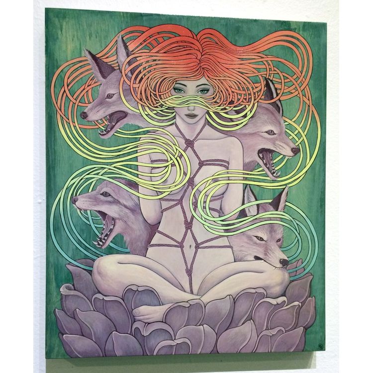 Bodhisattva Bound - Original Painting by Candie Bolton