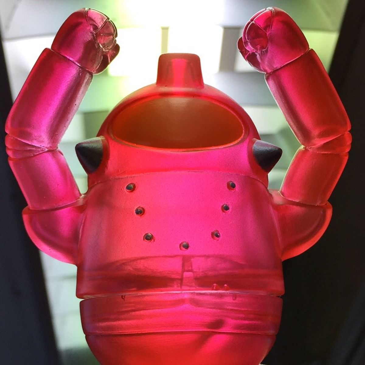 Rumble Monsters x angel abby Exclusive Mini Thirteen (Clear Red)