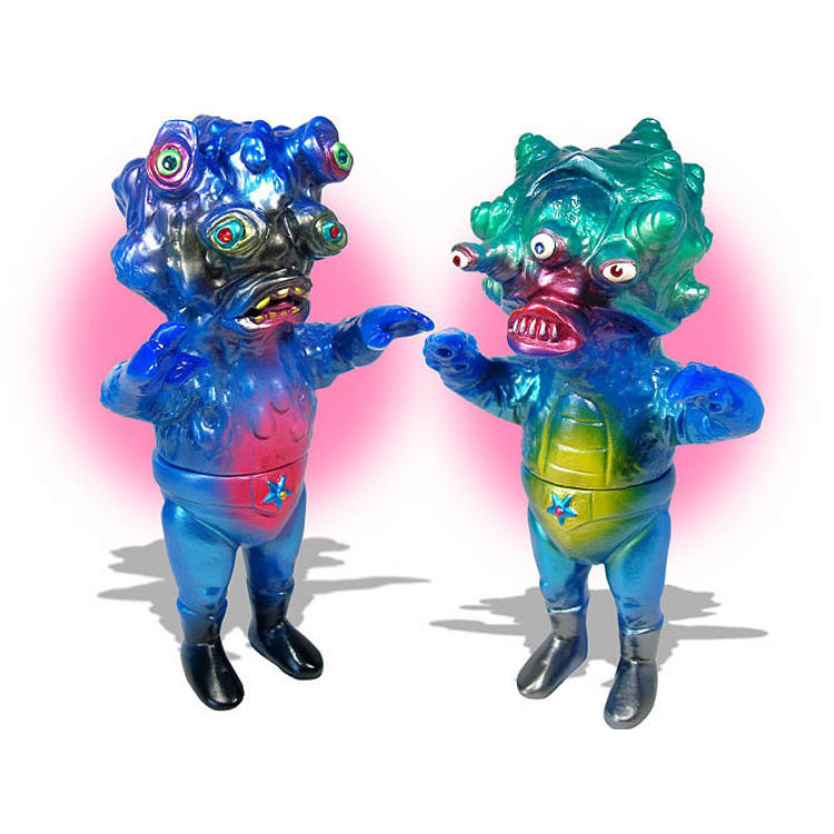 Monster Alien set / Kaijin-seijin set - blue by Naritada Shintani
