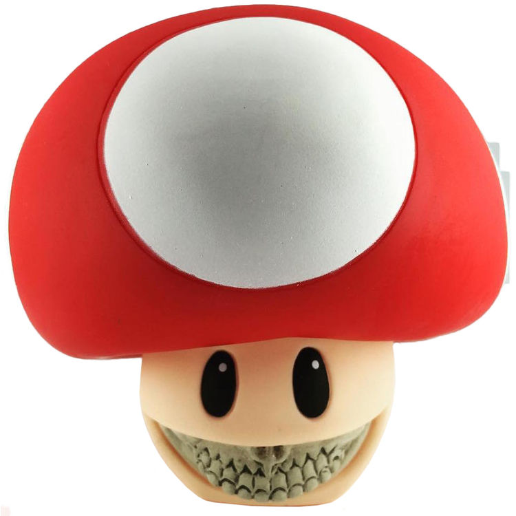 Mushroom Grin - Red by Ron English