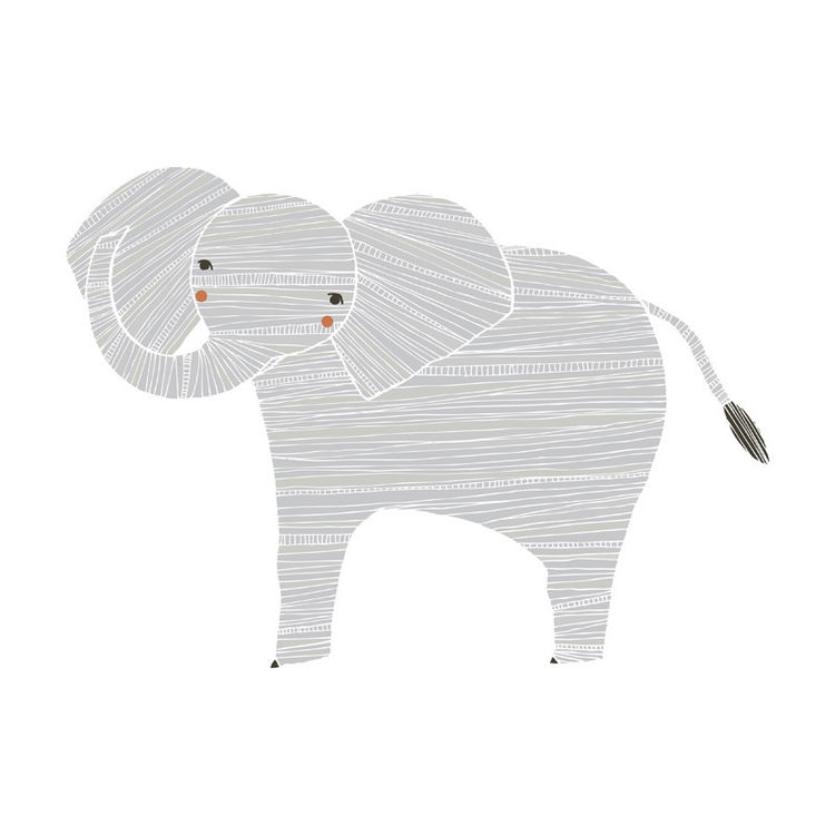"Elephant" Print by Gingiber (Stacie Bloomfield)