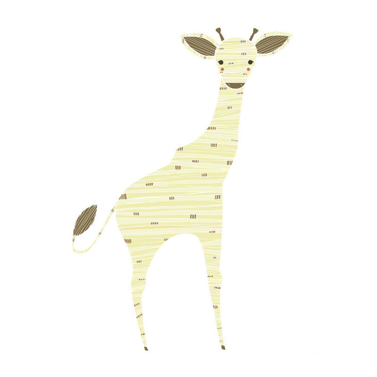 "Giraffe" Print by Gingiber (Stacie Bloomfield)