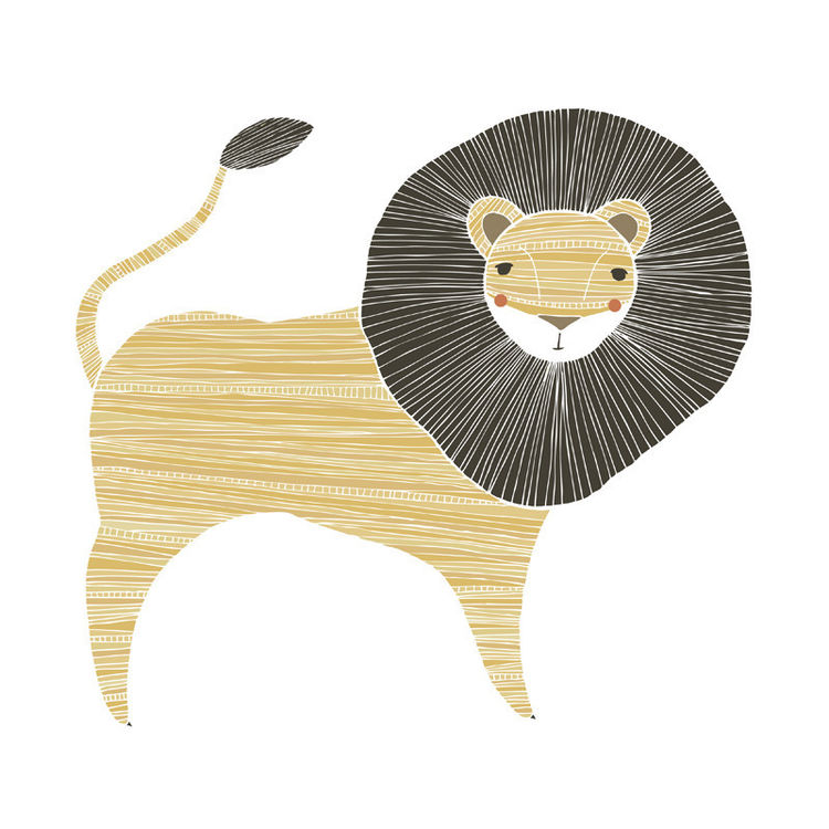 "Lion" Print by Gingiber (Stacie Bloomfield)