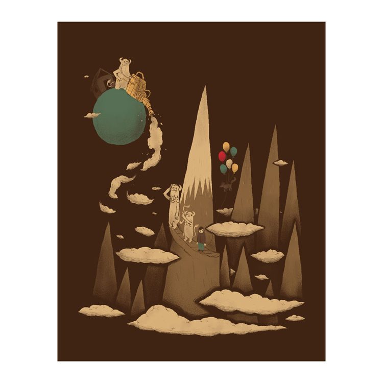 "Cloud Machine" Print by Louis Roskosch