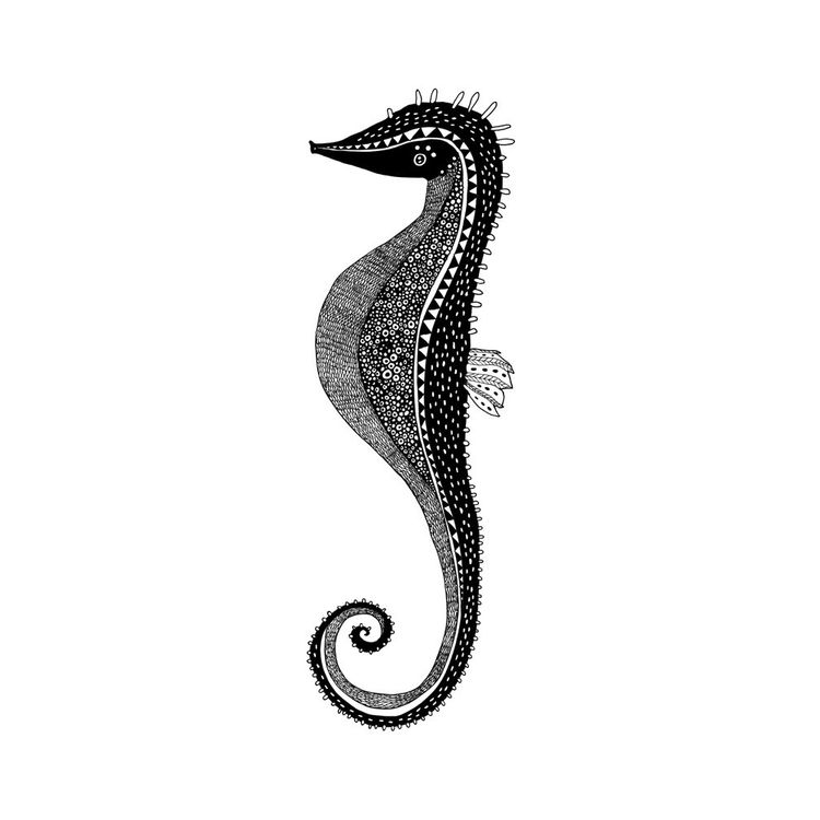 "Seahorse" Print by Maja Safstrom