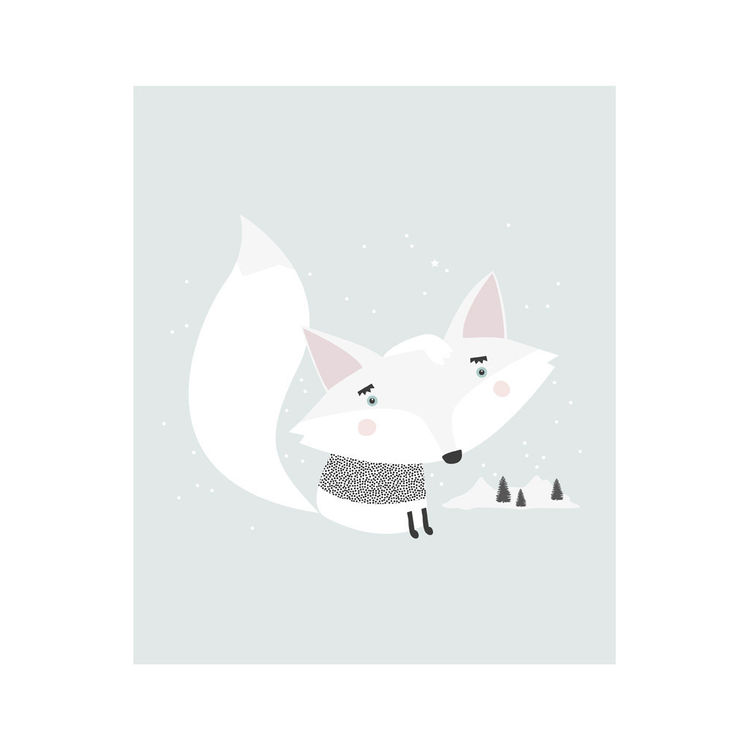 "Arctic Fox" Print by MissMalagata