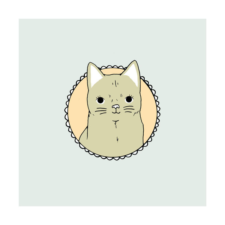 "Cat" Print by Steff Bomb