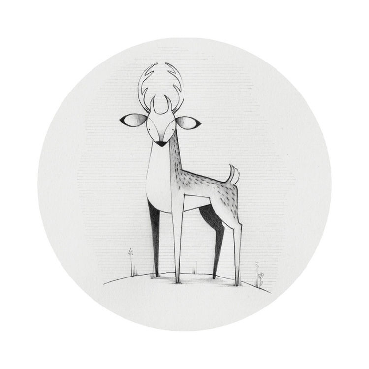 "Little Stag" Print by Mairead Murphy