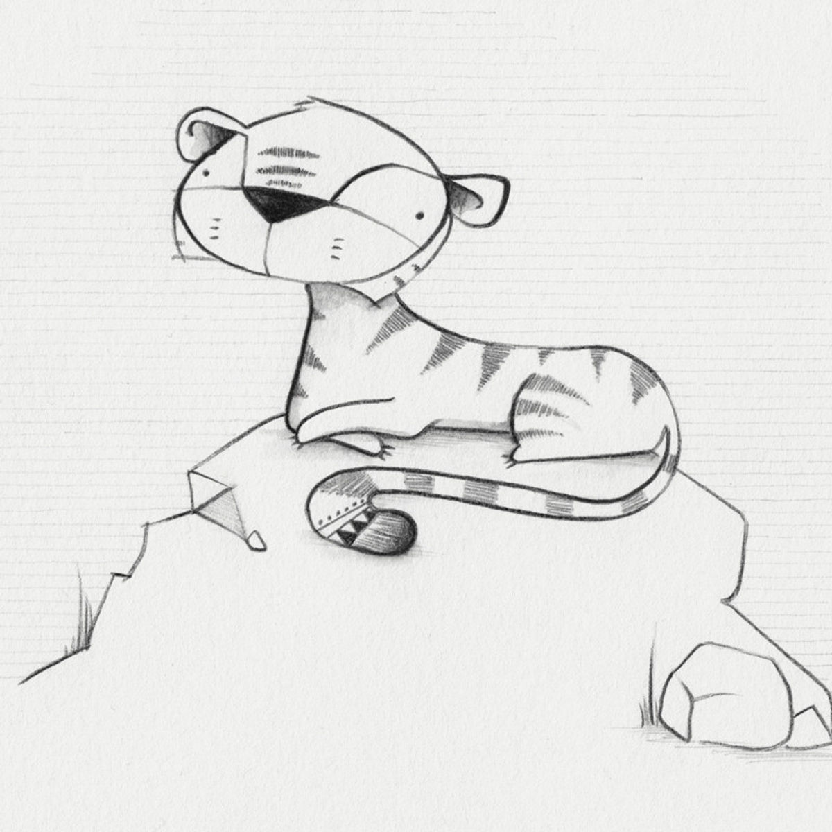 "Little Tiger" Print