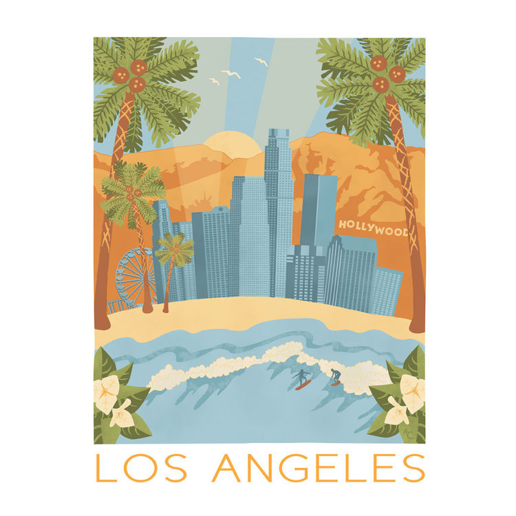 "Los Angeles" Print by Arrowyn Craban Lauer