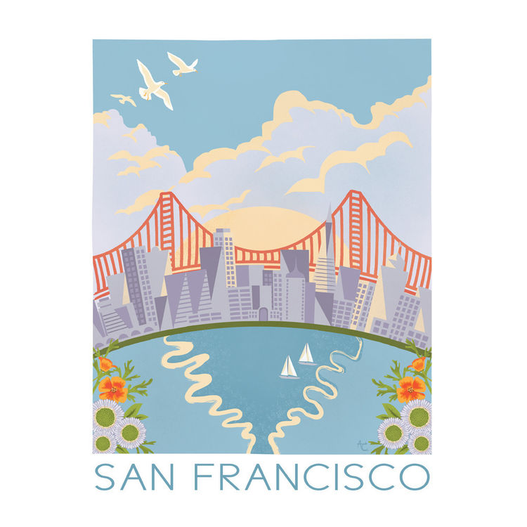 "San Francisco" Print by Arrowyn Craban Lauer