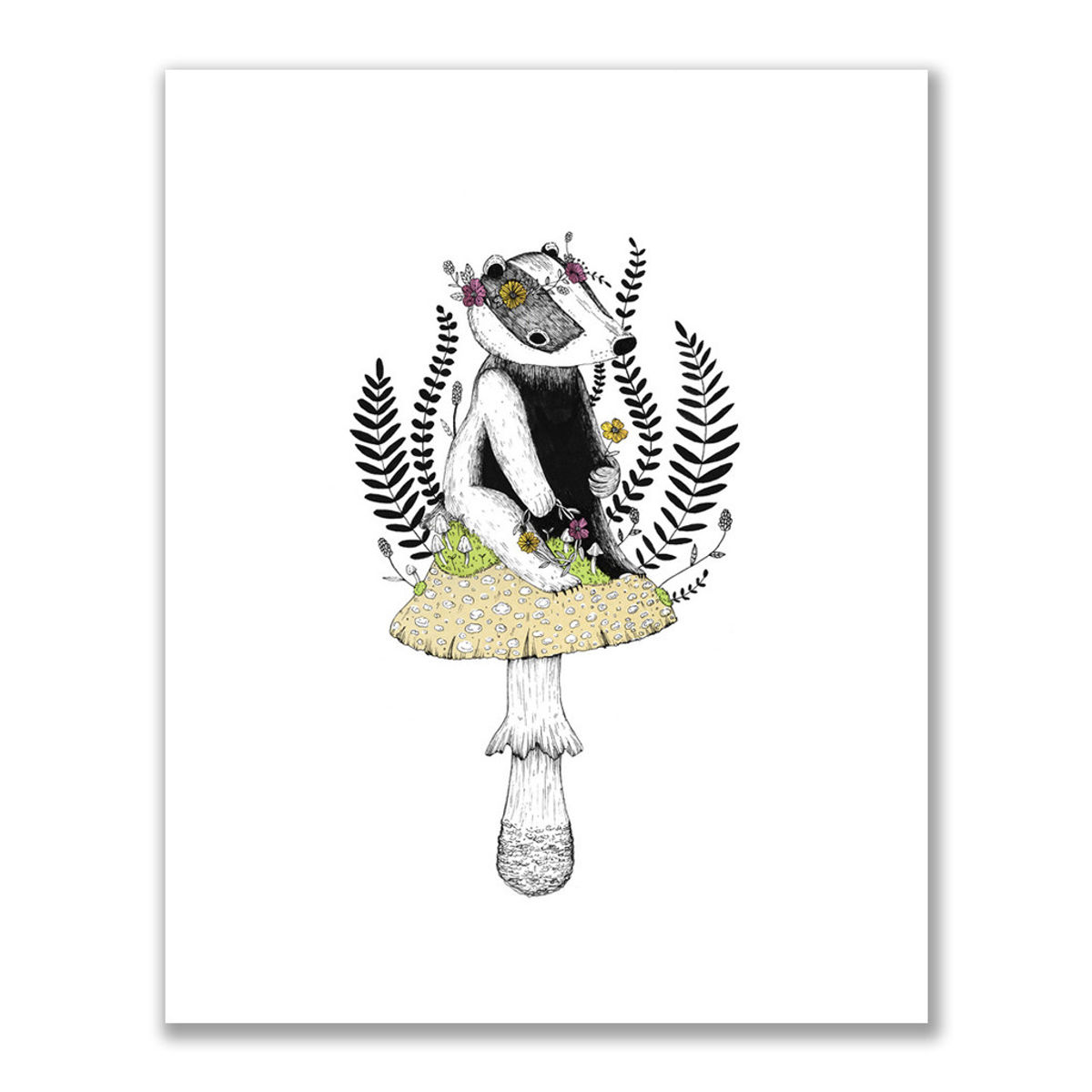 "The Badger" Print