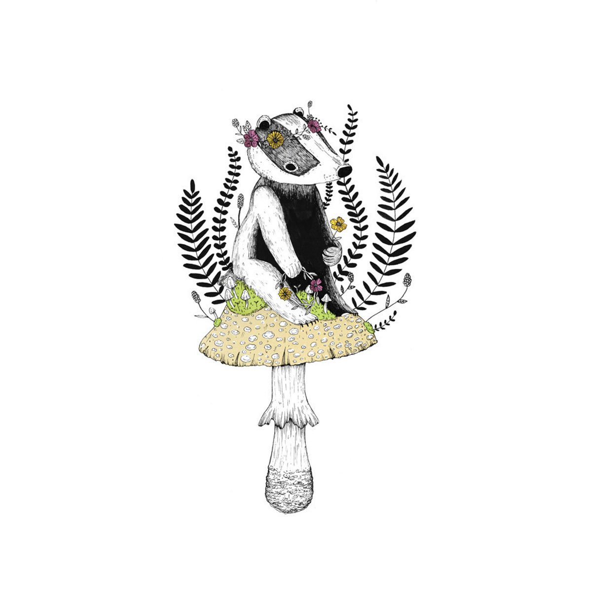 "The Badger" Print