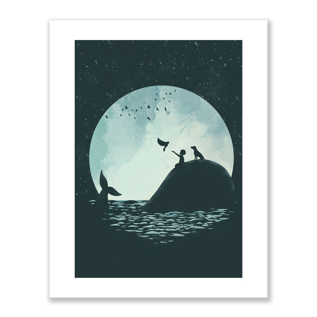 "The Boy and the Whale" Print