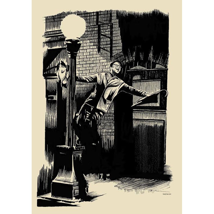 "Costanza in the Rain" Print by B Methe (Brian Methe)