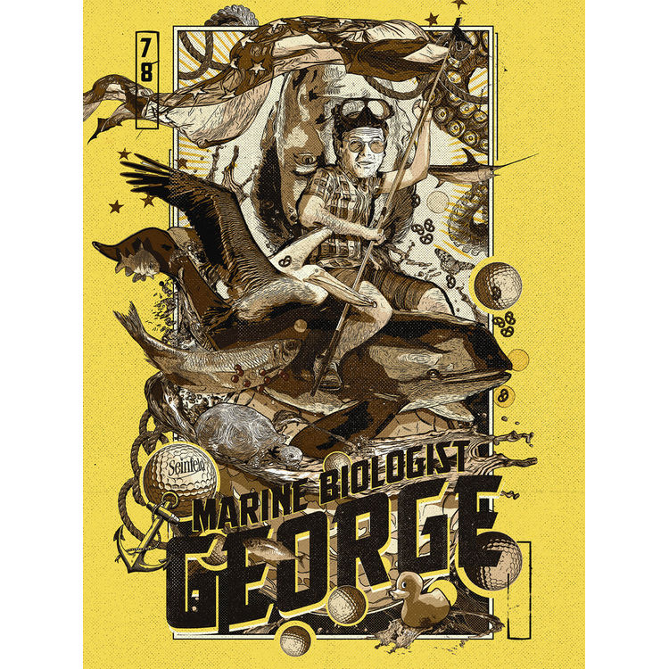 "George The Marine Biologist" Print by Chris Malbon