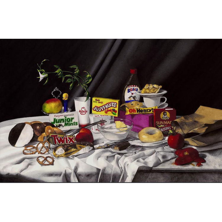Still Life With Marble Rye and Hampton Tomatoes by Kate Snow