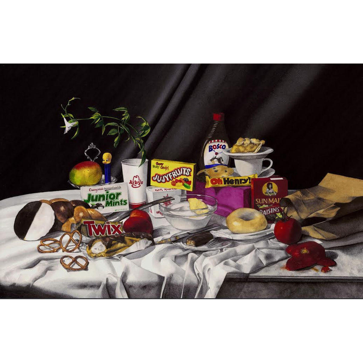 "Still Life With Marble Rye and Hampton Tomatoes" Print