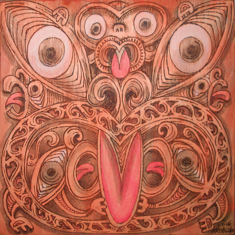Maori Mask by Ken Ruzic
