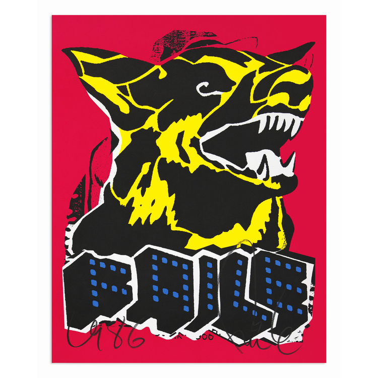 FAILE Dog Black Light by FAILE