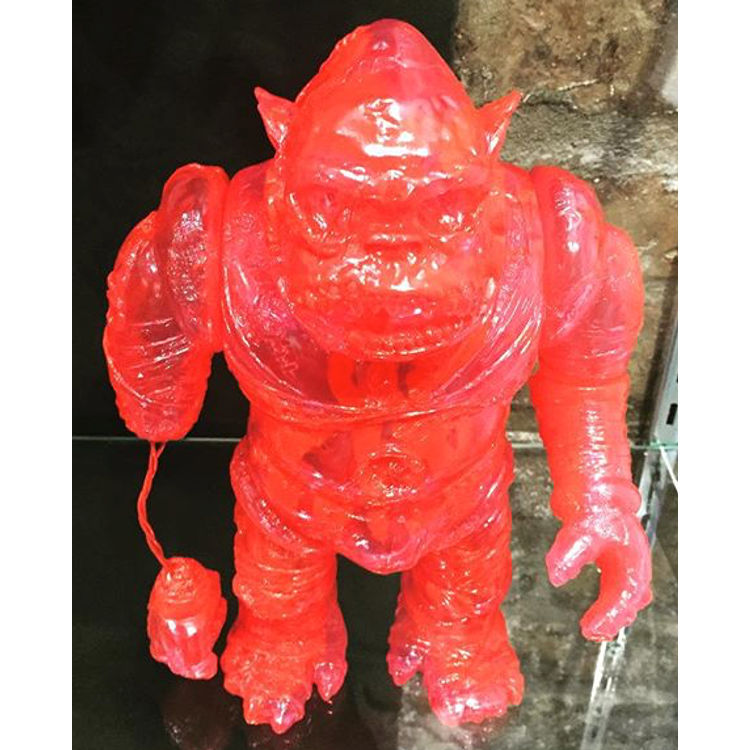 Mecha Gorilla-Ju Itamu one-off - clear red marbled by Pushead (Brian Schroeder)