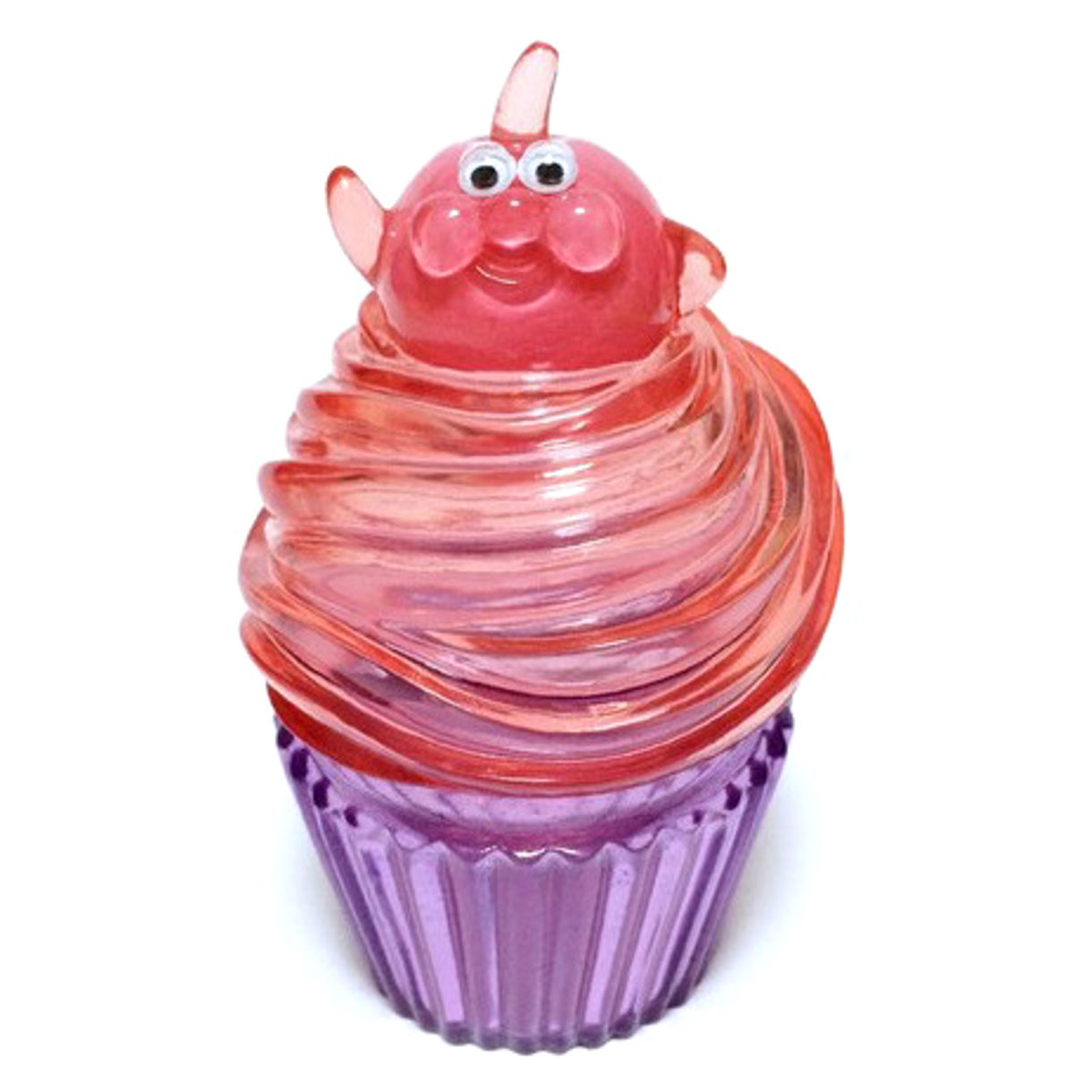 Cherry Cupcake - clear red/clear purple