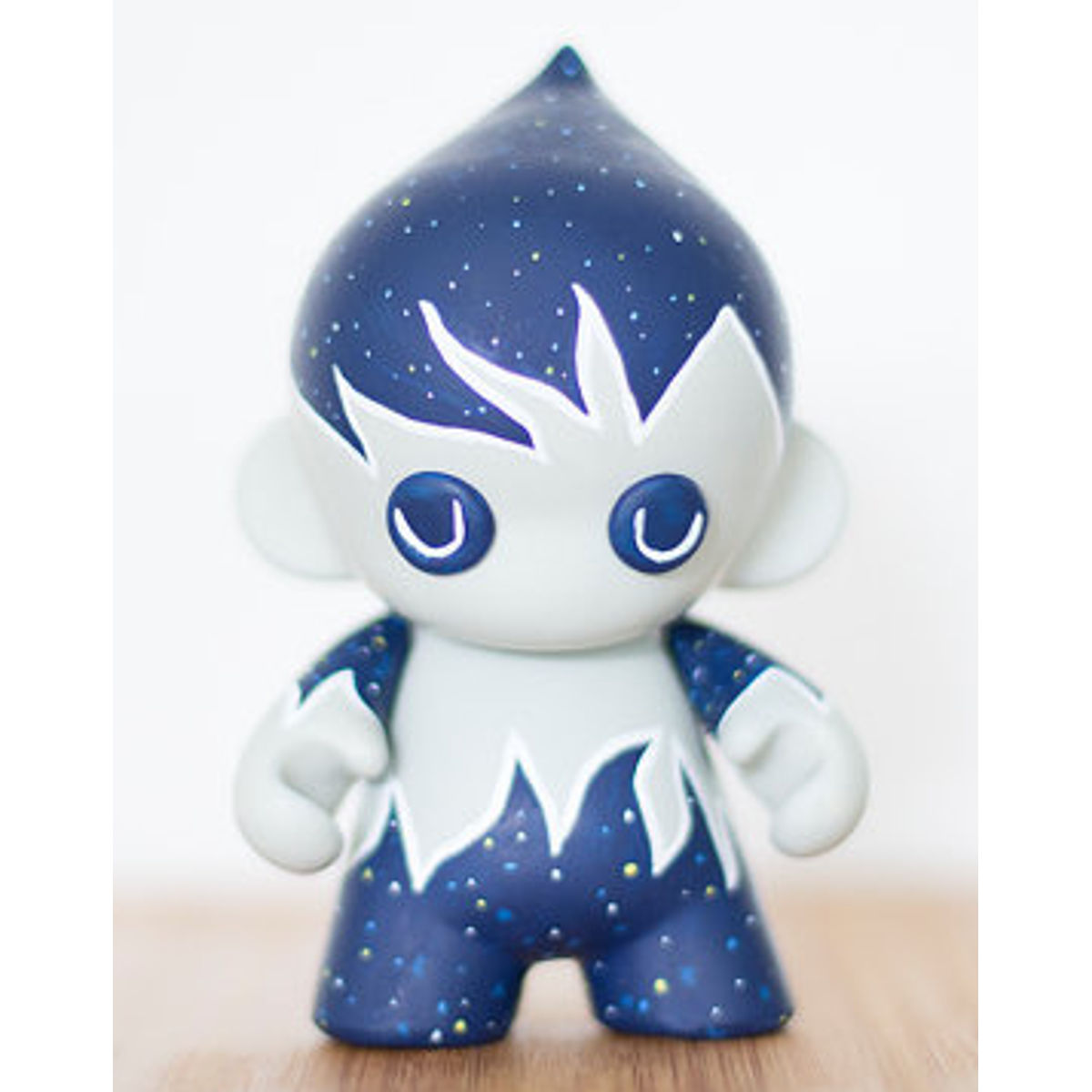 Moon Elf including a slice of moon - Custom 4" Munny