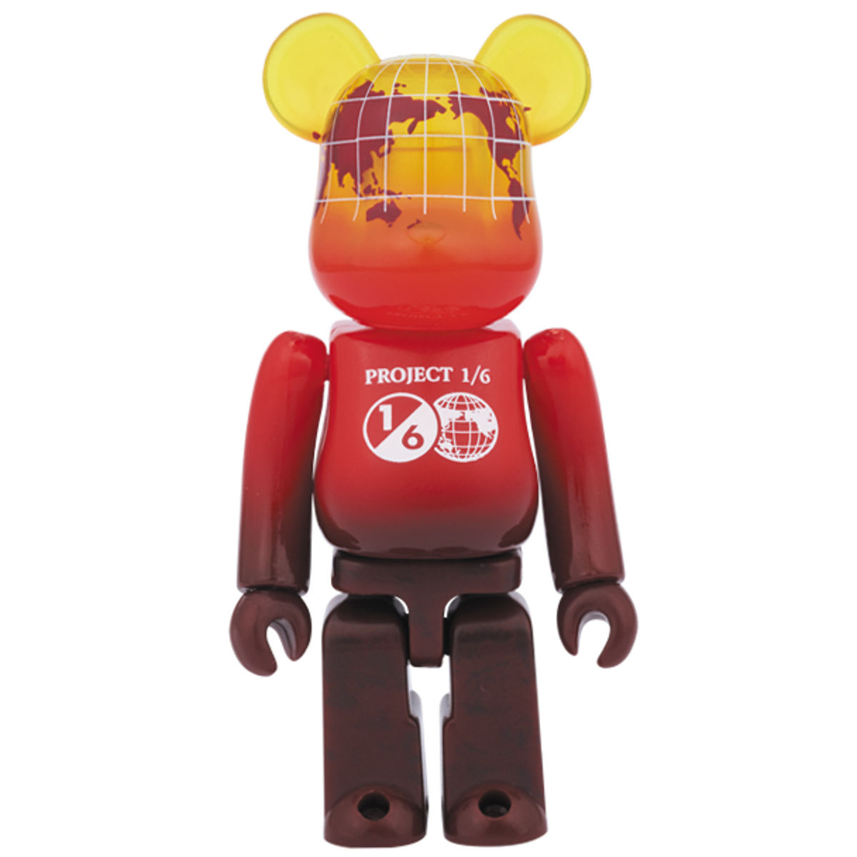 BE@RBRICK EARTH  (VOLCANO RED) 100% novelty