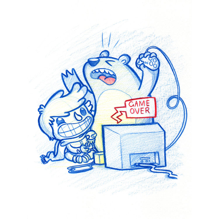 Gaming Print by PodgyPanda