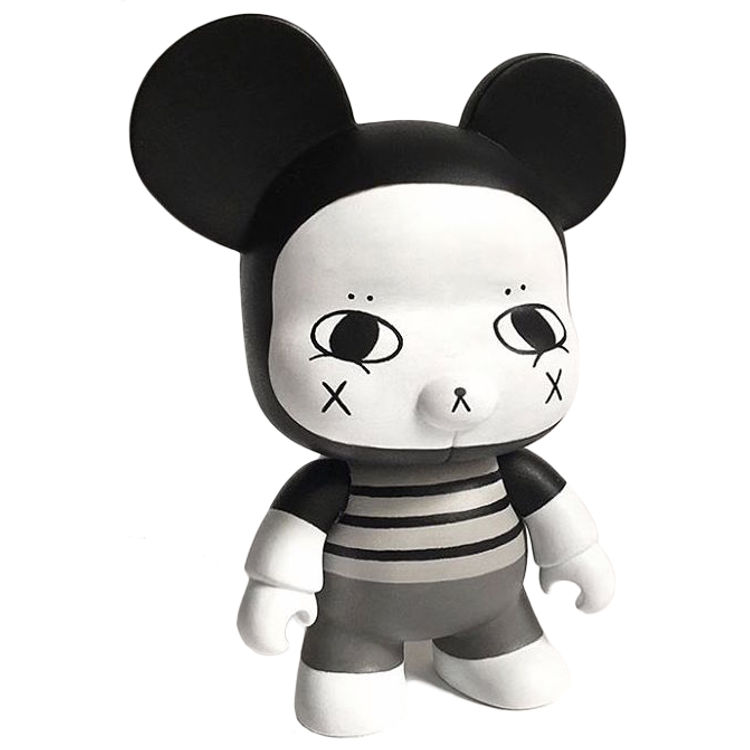 Mini Bear Qee - Gray by Andrea Kang