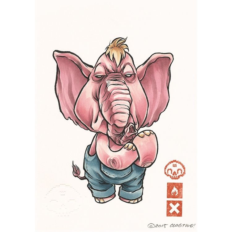 "SHARITY ELEPHANT" - The Only Power You Will Need series by Clogtwo