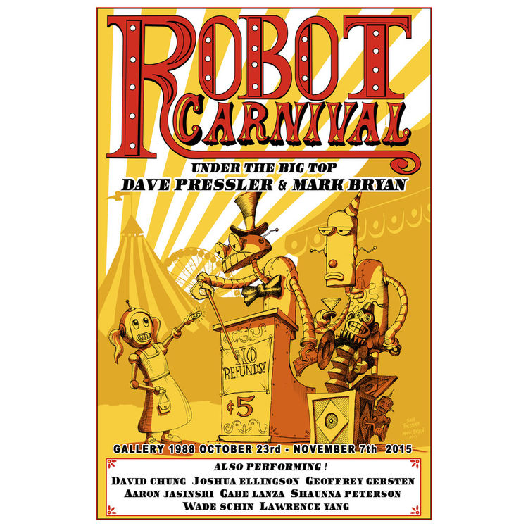 "Robot Carnival" Print by Dave Pressler