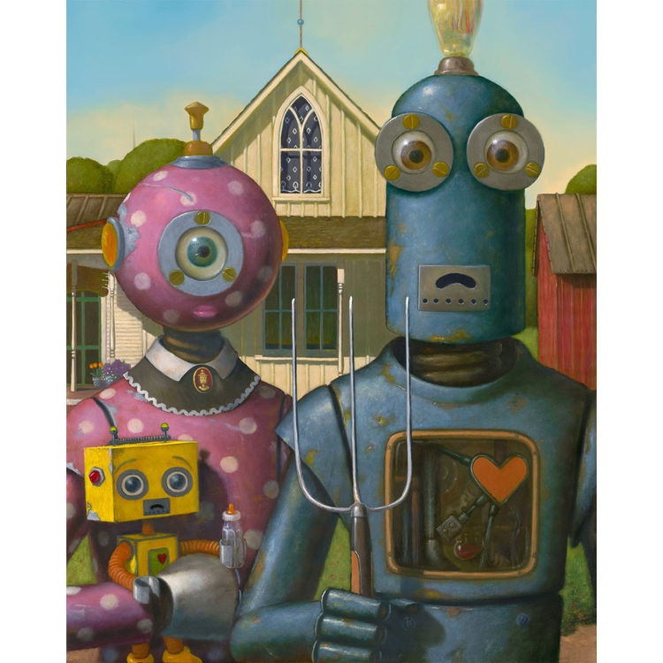 "American Robots" Print by Geoffrey Gersten