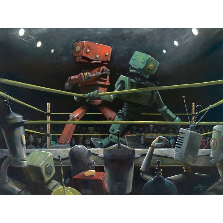 "Fight Club" Canvas Print by Geoffrey Gersten