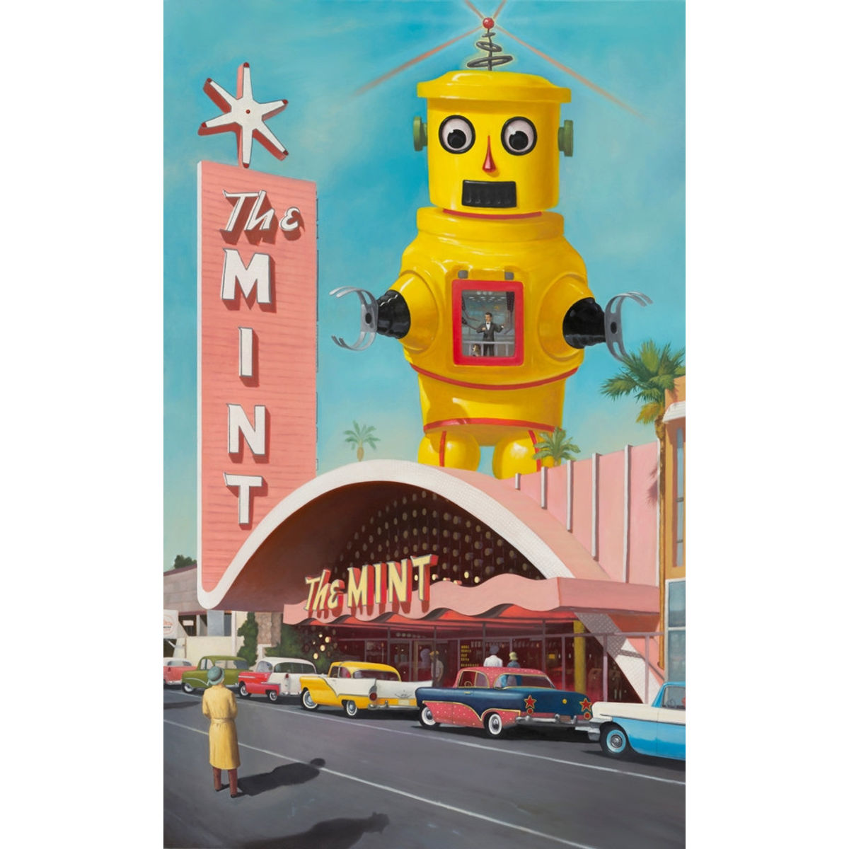 "The Mint" Embellished Canvas Print