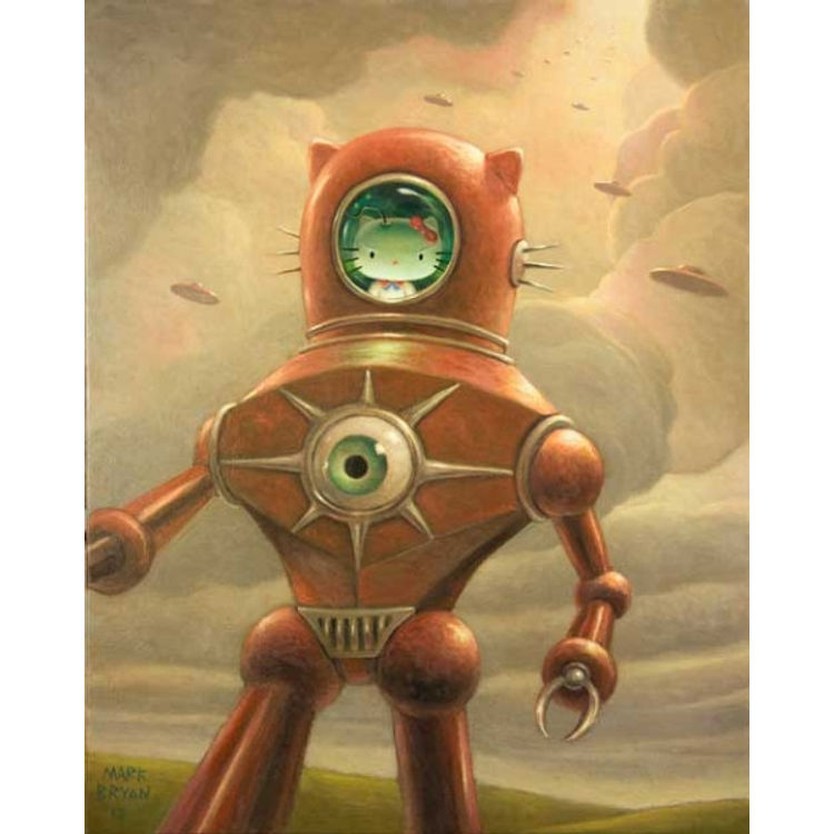 "Hello Kitty" Canvas Print by mark bryan