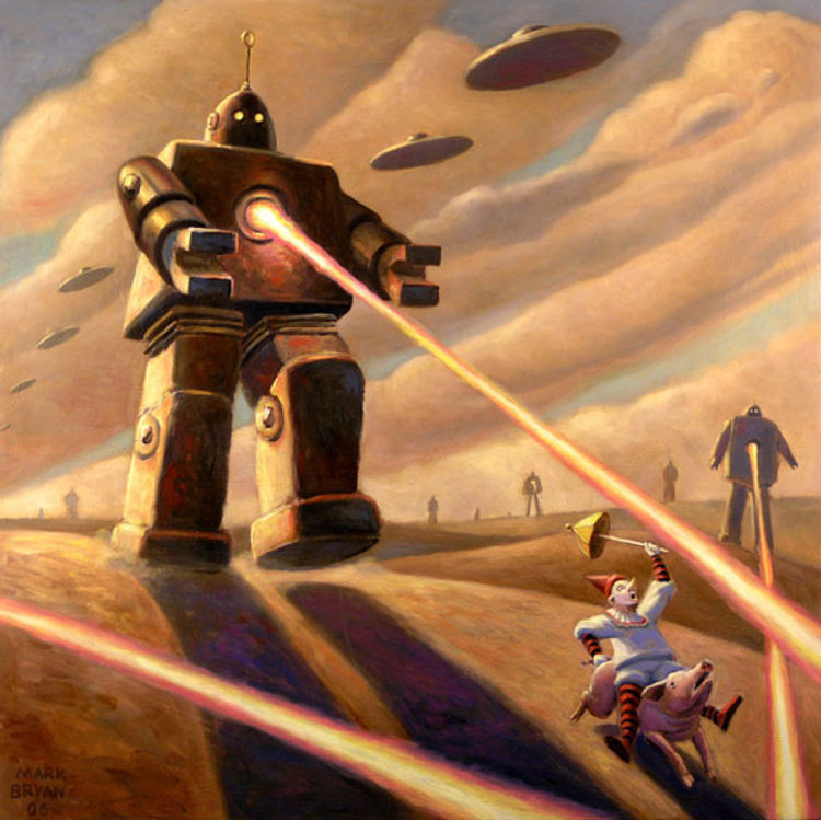 "Last of the Clowns" Canvas Print by mark bryan