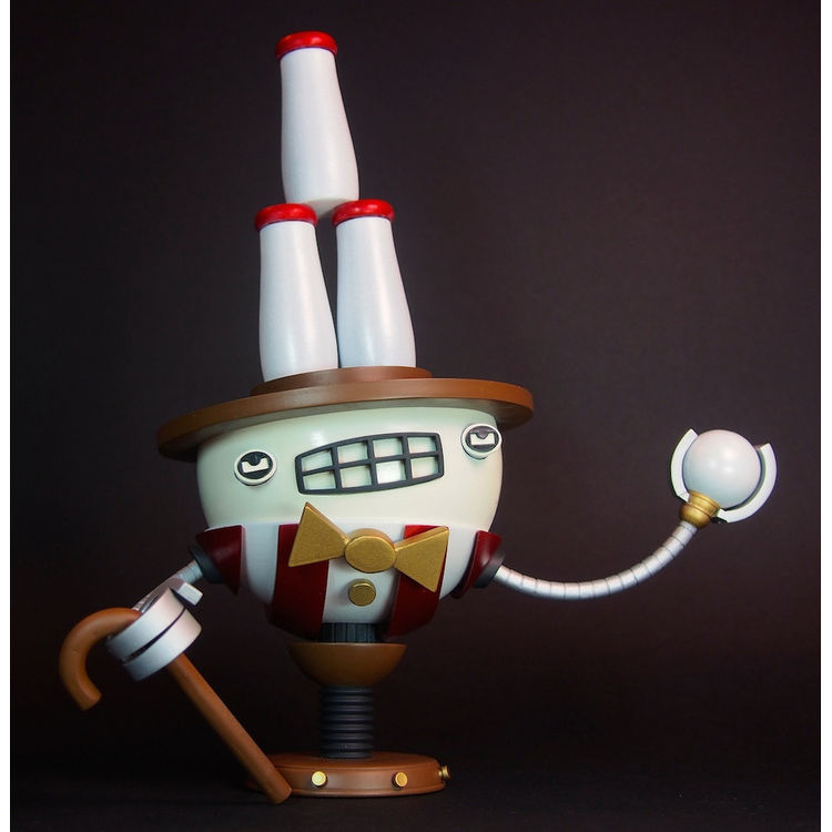 Milk Bottle Robot by Wade Schin