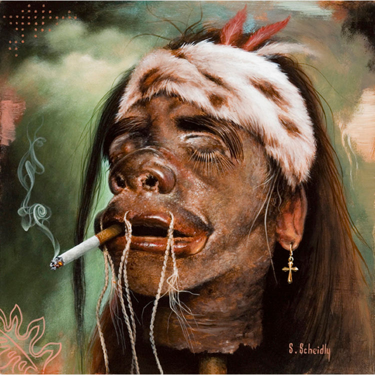 Shrunken Rocker head by Scott Scheidly